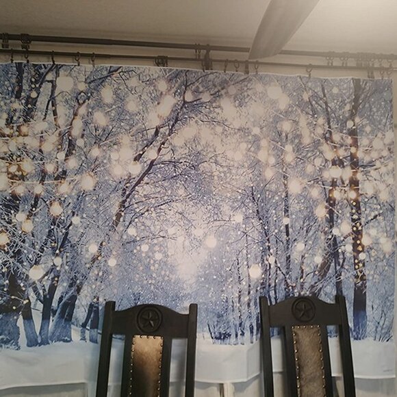NEW 7x5ft Winter Scene Backdrop Wonderland Snowflake Photography Background - Picture 2 of 8